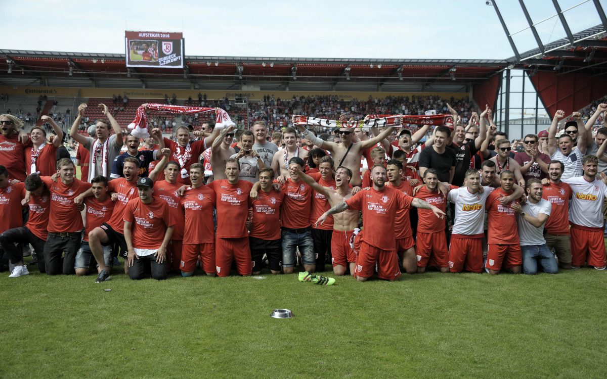 Zurück in Liga 3, mit dem Ziel „Klassenerhalt“: Jahn Regensburg.