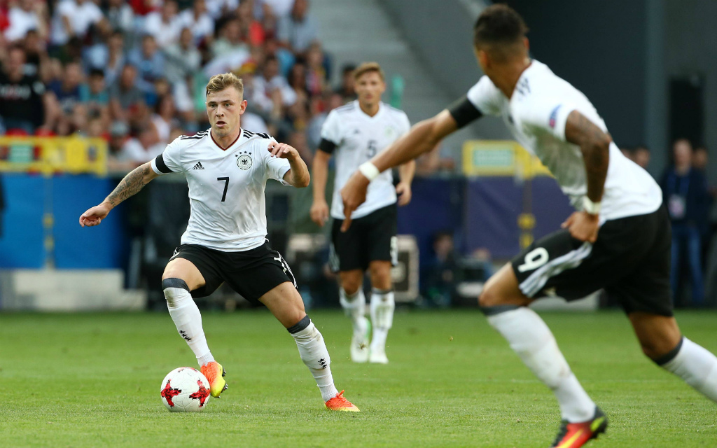 Imago/Contrast: Max Meyer (l.) und Davie Selke sollen Deutschland zum Sieg gegen Italien führen.