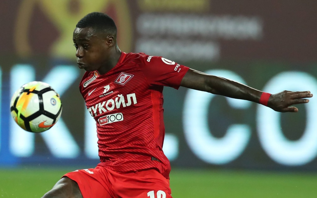 Quincy Promes von Spartak Moskau im russichen Supercup gegen Lokomotive.