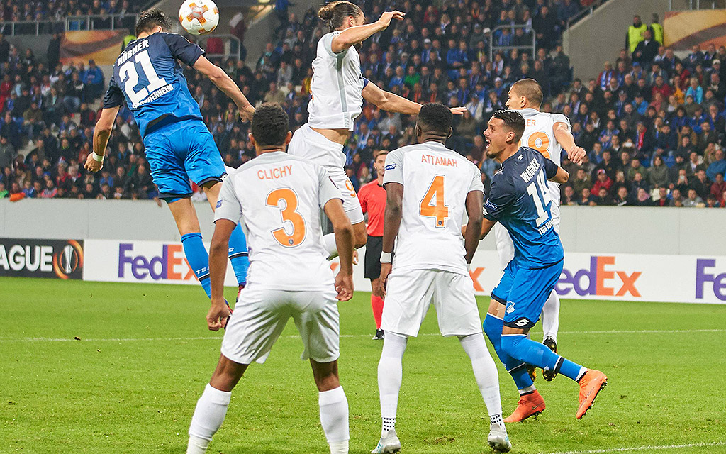 Benjamin Hübner traf im Hinspiel zur Führung für 1899 Hoffenheim