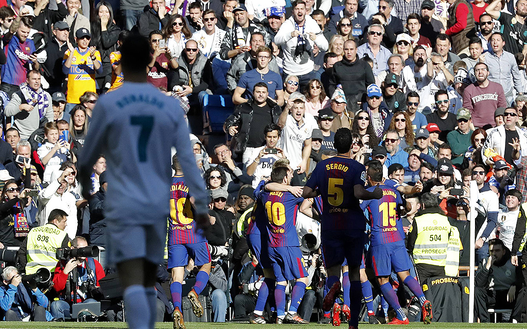 Das Hinspiel im Bernabeu-Stadion gewann Barcelona mit 3:0