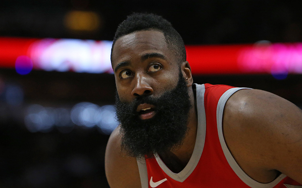 Rockets unter Druck: Sorgenvolle Miene bei Houstons Harden vor Spiel zwei.