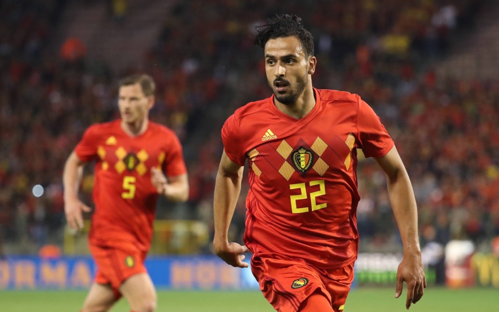 Nacer Chadli beim 0:0 im Testspiel Belgien gegen Portugal.