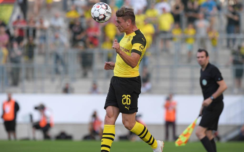 Lukasz Piszczek in der Vorbereitung beim Spiel gegen Lazio Rom.