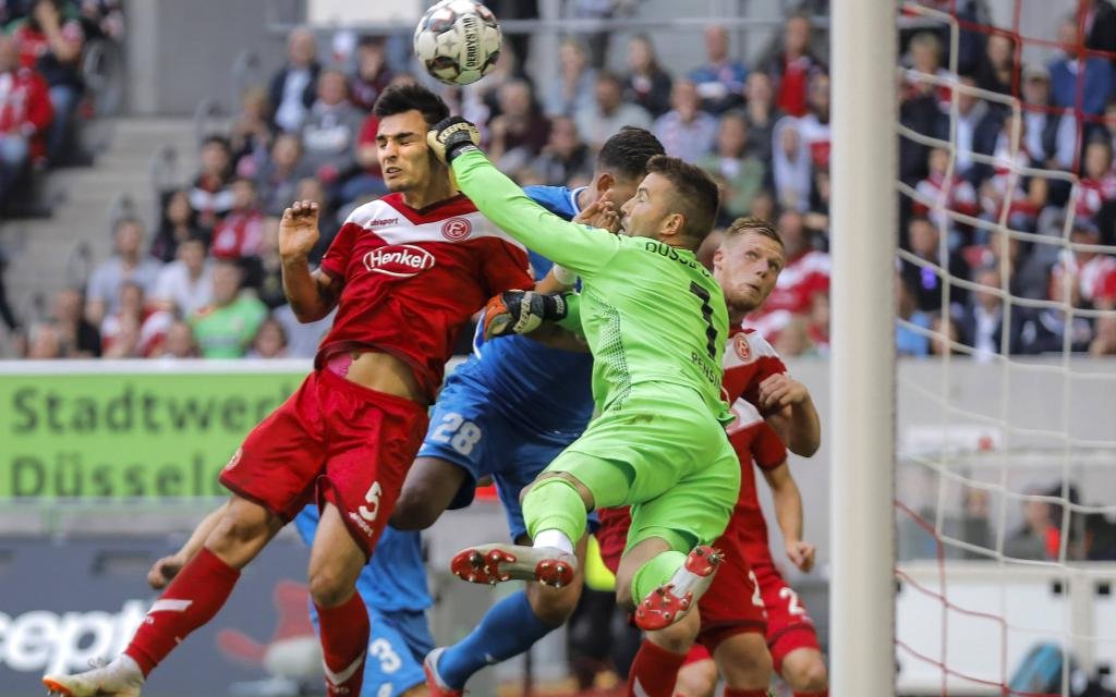 Düsseldorf beim 2:1-Sieg gegen Hoffenheim.