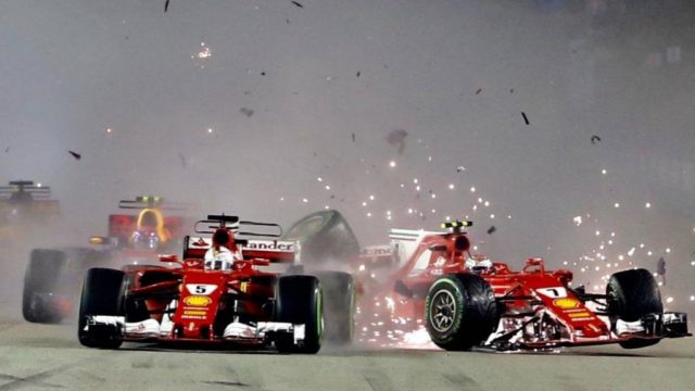 Der Singapur-Clash: Verstappen im Ferrari-Sandvich