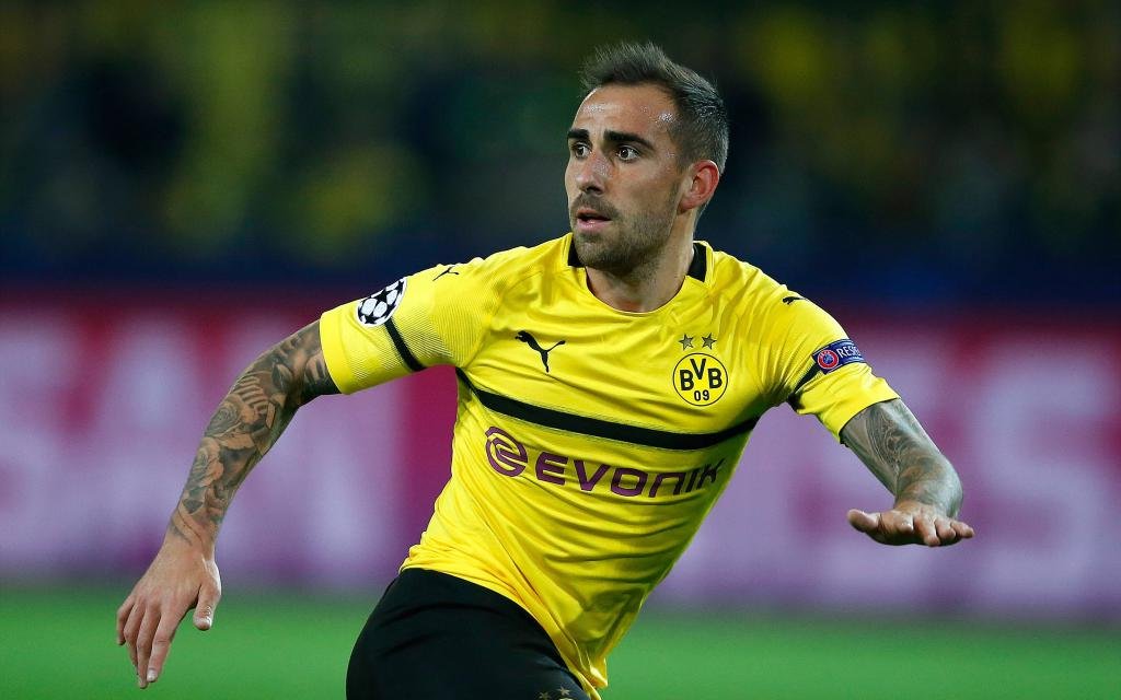 Paco Alcacer im Spiel Borussia Dortmund - AS Monaco.