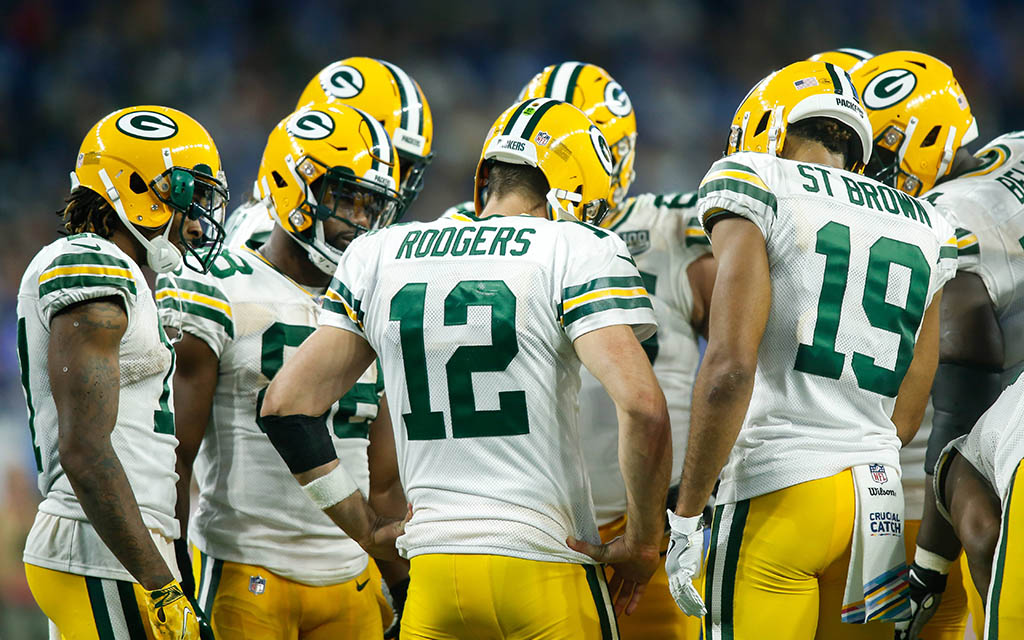 Underdog Green Bay Packers im Huddle