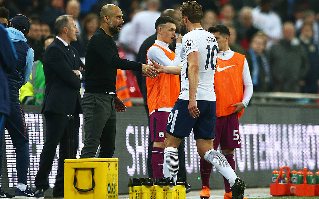 Tottenham - Manchester City: Pep Guardiola (l.) mag Harry Kane.