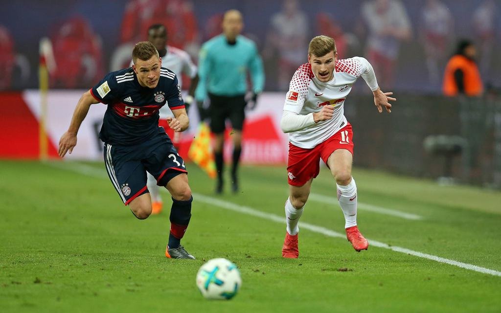 RB Leipzig FC Bayern Muenchen Joshua Kimmich Bayern Munich Timo Werner RB Leipzig DeFodi035