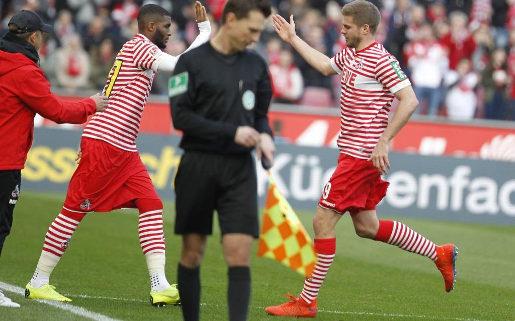 Welcher Kölner knipst in Aue, Simon Terodde (r.) oder Antony Modeste?