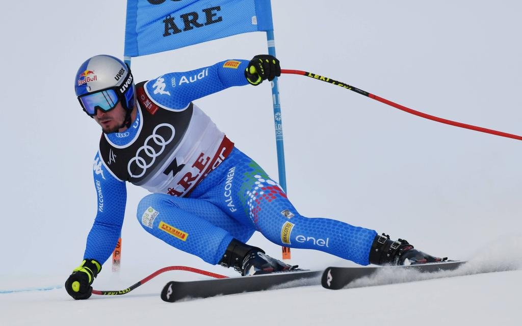 Abfahrt: Beim letzten Training war Super-G-Champion Paris der schnellste.