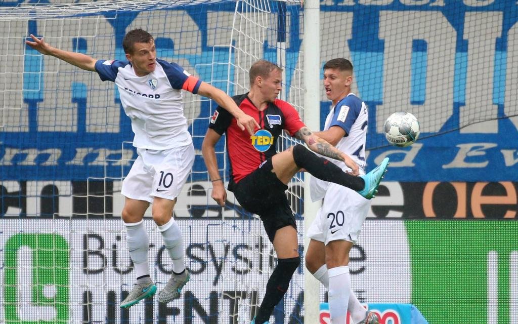 Gegen die Arminia wollen die Thomas Eisfeld (l.) und Vitaly Janelt (r.) gewinnen.