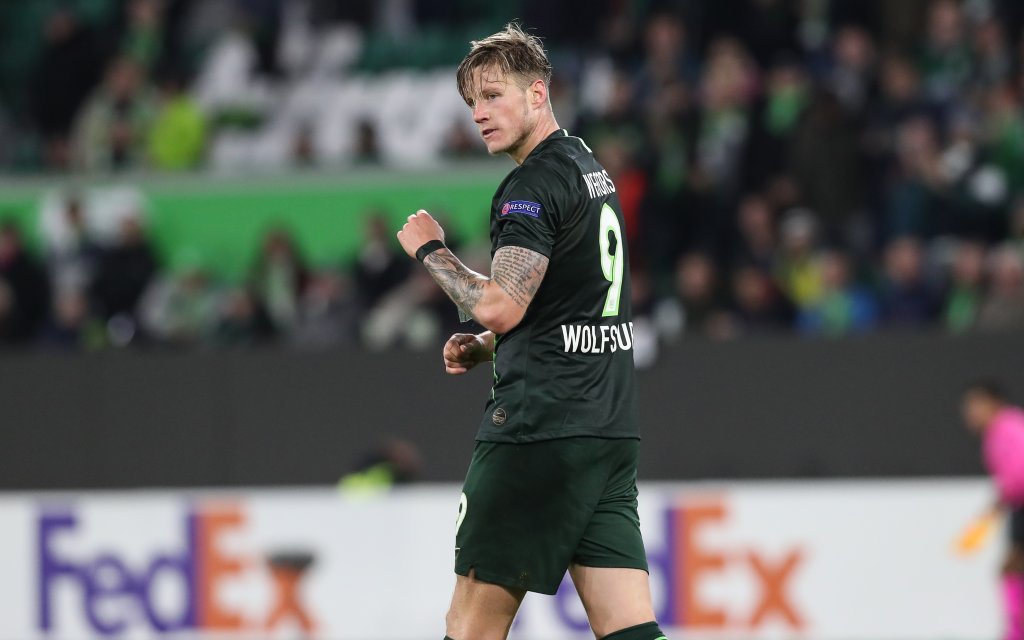 Wout Weghorst VfL Wolfsburg - Gruppenphase Gruppe I Europa League Saison 2019-2020 VfL Wolfsburg vs. FK Olexandriya in der Volkswagen Arena in Wolfsburg