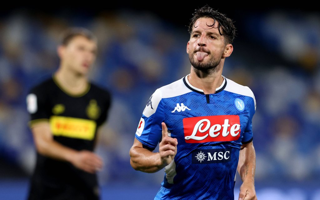 Neapels Mertens will auch im Finale gegen Juve jubeln.