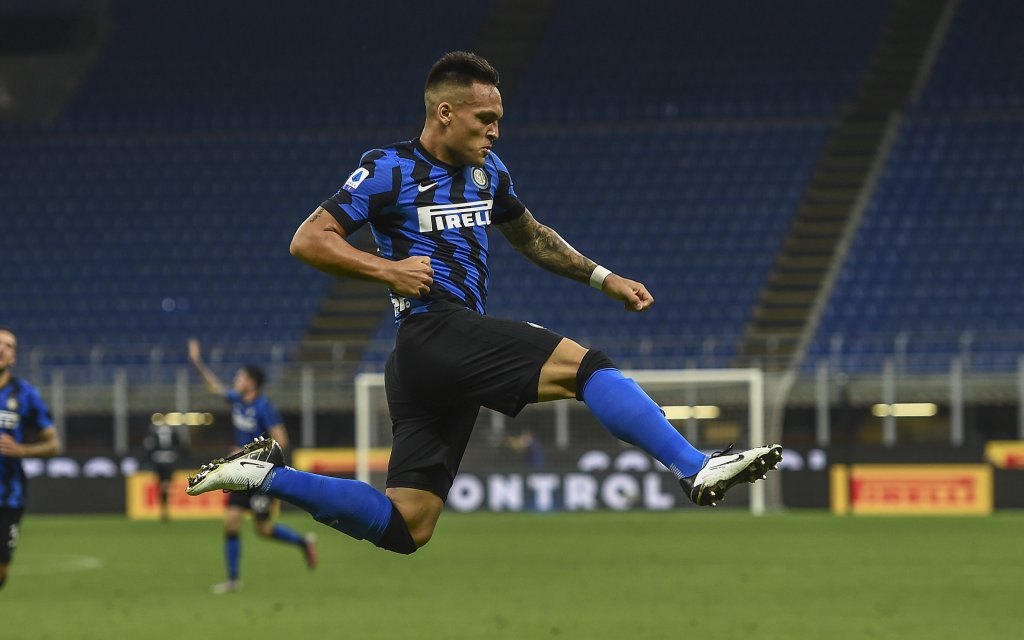 Inter mit Lautaro Martinez