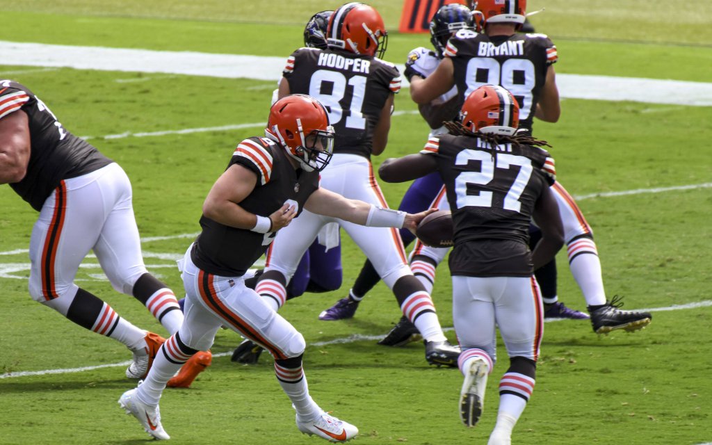 Die Cleveland Browns um Mayfield und Hunt in der Offense