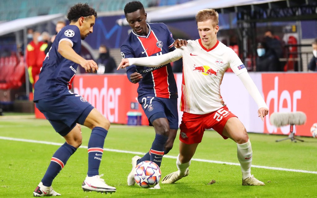 RB Leipzig - Paris SG / 04.11.2020 Leipzig, 04.11.2020, Red Bull Arena, Champions League, Gruppe H, 3.Spieltag , RB Leipzig vs. FC Paris Saint-Germain