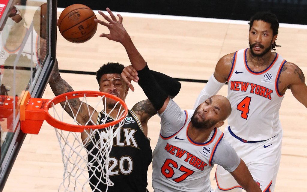 Haben die Chance, die Serie zu gewinnen: Big-Man Collins (l.) und die Atlanta Hawks