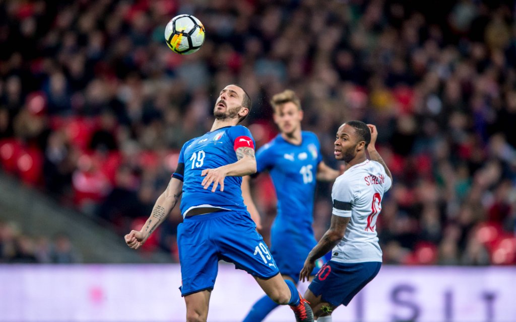 Leonardo Bonucci of Italy during the International Friendly Länderspiel match between England and Italy at Wembley Stadium, London, England on 27 March 2018.