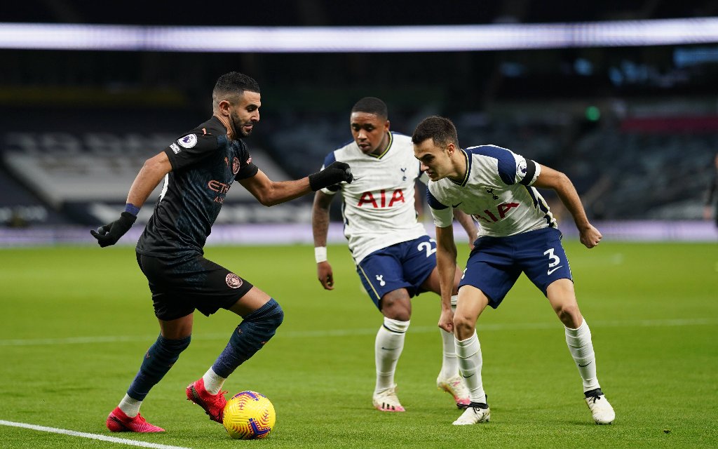 Kann Man City mit Mahrez (l.) endlich in Tottenham siegen?