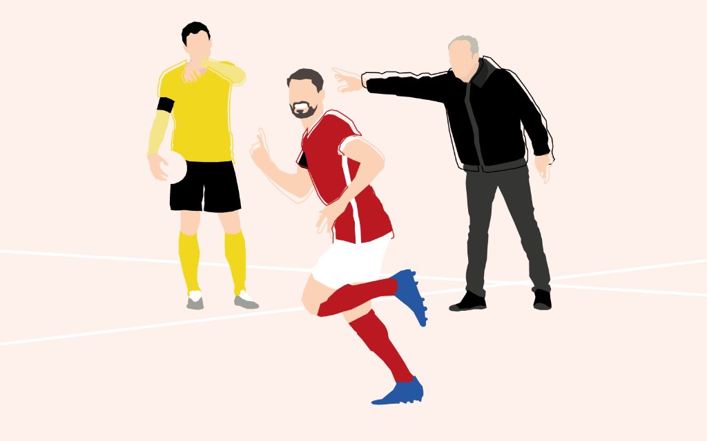 Illustration Mats Hummels, Vincenzo Grifo, Christian Streich