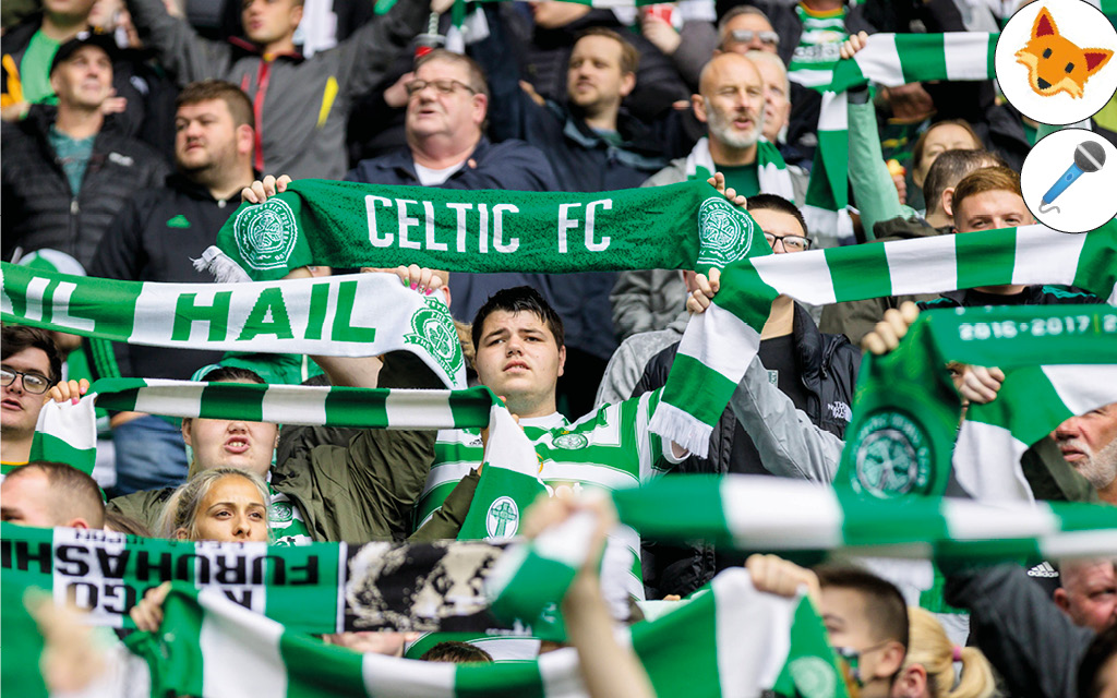 Der Quotenfuchs schaut Fußball in Glasgow.