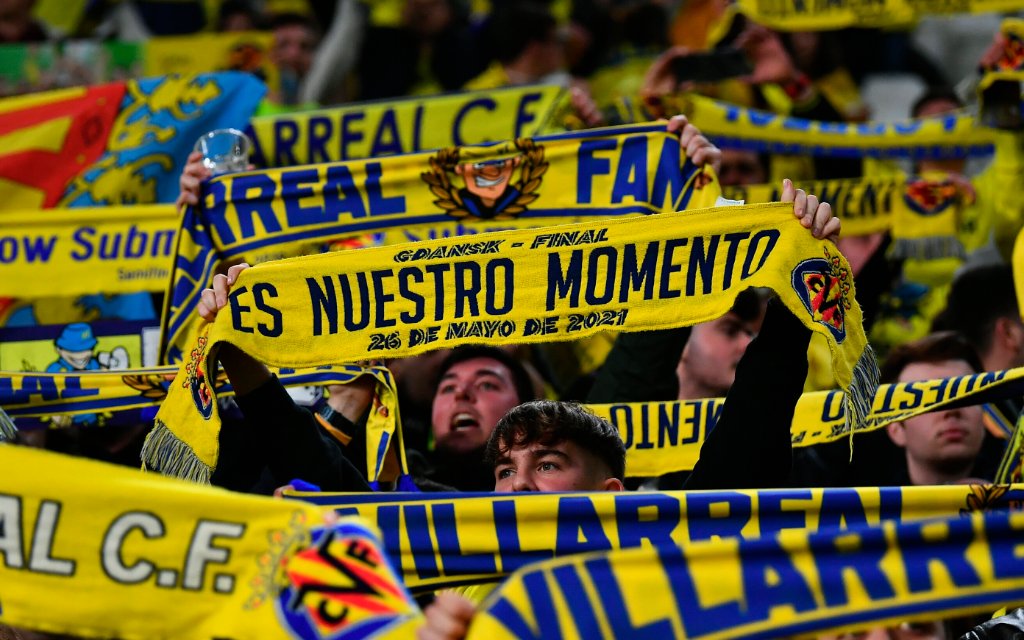 Photo LaPresse - Fabio Ferrari March 16, 2022 Turin, Italy soccer Juventus Fc vs Villarreal - Uefa Champions League 2021/2022 - Round of 16 1/2 - Allianz Stadium. In the pic:supporter Villarreal