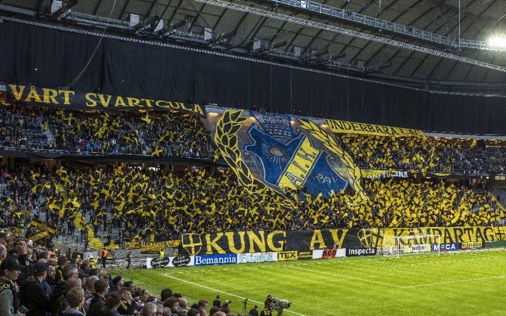 AIK:s Fans - Solna, Schweden - Fussball, Allsvenskan, AIK Solna