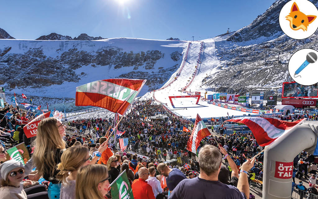 Der Quotenfuchs beim Riesenslalom in Sölden